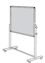 Mobile Notice Board Combination Large